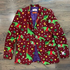 Dinosaur Christmas Blazer - Boys XL - NWOT